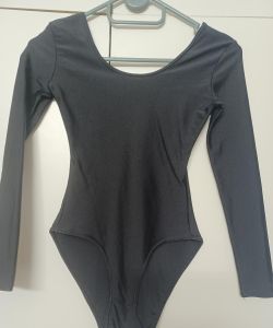 Kids Costumes to Hire - Black Leotard with long sleeves
